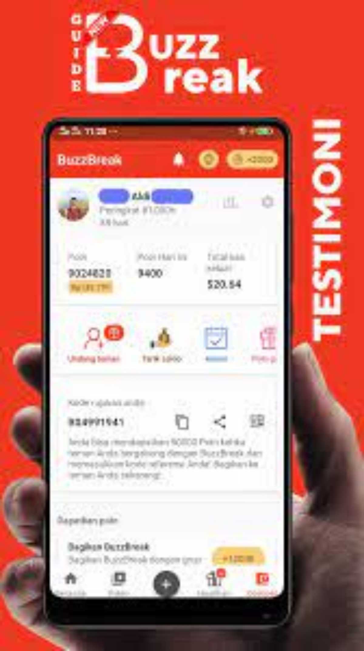 BuzzBreak aplikasi penghasil uang 100 ribu per hari